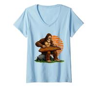 Women's Funny Hammered Dulcimer V-Neck T-Shirt