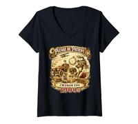 Women's Funny I'm from 1900s Retro Steampunk Milestone Birthday V-Neck T-Shirt