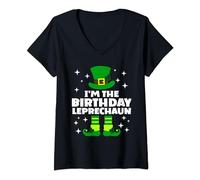 Womens Funny Irish Birthday Leprechaun St Patricks Day Ireland V-Neck T-Shirt