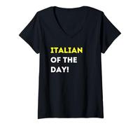 Womens Funny Italian of The Day! - Unique Humorous Gifts V-Neck T-Shirt