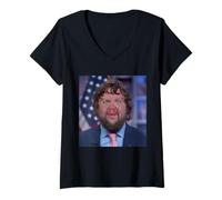 Women's Funny JD Vance Shirt JD Vance Face Meme V-Neck T-Shirt