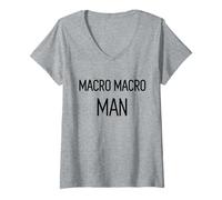Womens Funny Keto Shirt for Men Macro Macro Man T-Shirt V-Neck T-Shirt