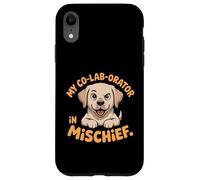 Womens Funny Labrador Dog Mom Tee Co-Lab-orator in Mischief Case for iPhone XR