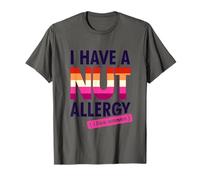 Women's Funny Lesbian I Have a Nut Allergy Lesbian T-Shirt