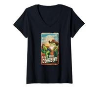 Womens Funny LGBT Gay Pride Derpy Frog Gender Neutral Trans Rights V-Neck T-Shirt