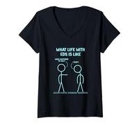 Womens Funny Life with Ehlers-Danlos Syndrome - I Slept Wrong V-Neck T-Shirt