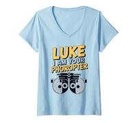 Womens Funny Luke I’m Your Phoropter Optometry Design V-Neck T-Shirt