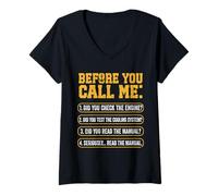 Womens Funny Marine Engineer Maritime Engineering V-Neck T-Shirt