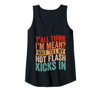 Womens Funny Menopause hot Flash Relief Midlife Crisis Tank Top
