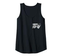 Womens Funny Mom Cute Mama Life Skeleton Hand Sarcastic Motherhood Tank Top