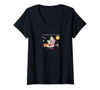 Womens Funny Monster, The only Squat I'm Doing is Diddly V-Neck T-Shirt