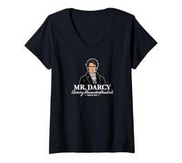 Women's Funny Mr. Darcy Ruining Romantic Standards Since 1813 V-Neck T-Shirt