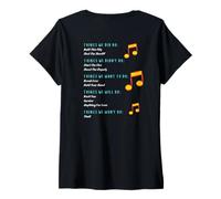Womens Funny Music Lyrics - Things We Did - Things We Didn't REAR V-Neck T-Shirt