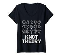 Womens Funny Nerdy Knot Theory Math Geometry Topology Teacher V-Neck T-Shirt