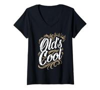Women's Funny Old's Cool Old School Retro Vintage V-Neck T-Shirt