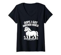 Women's Funny Oops I Got Another Horse V-Neck T-Shirt