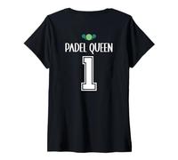 Women's Funny Padel Tennis Partner Jersey for Padel Partner Padel V-Neck T-Shirt