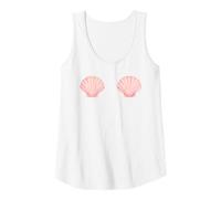 Womens Funny Pink Seashell Bra Bikini Top Beach Summer Costume Fun Tank Top