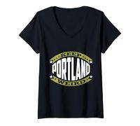 Womens Funny Portland Portland Oregon Gifts Keep Portland Weird V-Neck T-Shirt