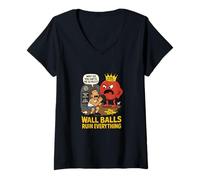 Womens Funny Product for Hybrid Athletes who Hate Wall Balls V-Neck T-Shirt