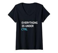 Womens Funny Programming - Programmer Software Engineer Coding AI V-Neck T-Shirt