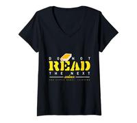 Women's Funny Reading Bookworm Reading Do Not Read The Next Sentence V-Neck T-Shirt