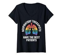 Womens Funny Respiratory Therapists Have The Best Patients V-Neck T-Shirt