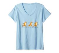 Women's Funny Running Cat Runner Sarcastic Jogging Cat V-Neck T-Shirt