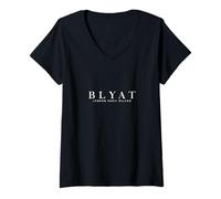 Women's Funny Russian Language Saying Cyka Blyat V-Neck T-Shirt