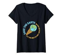 Womens Funny Sarcastic Earth Quote for Humorous People V-Neck T-Shirt