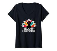 Womens Funny Sarcastic Yoga Workout: Get in Shape V-Neck T-Shirt