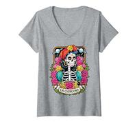 Womens Funny Skeet Shooting A Trap Clay Pigeon Shooter V-Neck T-Shirt