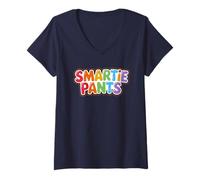 Women's Funny Smartie Pants Smart Cookie Math Educational Proud V-Neck T-Shirt
