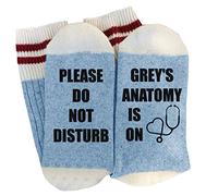 Womens Funny Socks Grey's Anatomy is on Novelty Crew Casual Cotton Socks You Are My Person Socks Valentines Day Gifts - sky blue - Medium