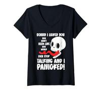 Womens Funny Sorry I Licked You You Didn't Seem Like You Would Ever V-Neck T-Shirt