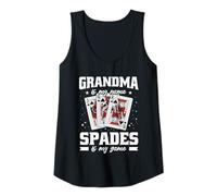 Womens Funny Spades Player Grandma is My Name Spades is My Game Tank Top