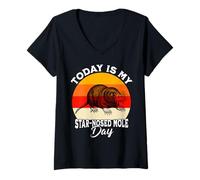 Women's Funny Star-Nosed Mole V-Neck T-Shirt