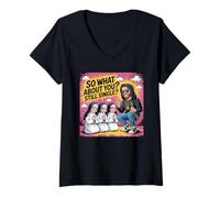 Womens Funny Still Single? V-Neck T-Shirt
