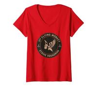 Womens Funny Team Flying Monkeys Force Air Squadron Warlock Magical V-Neck T-Shirt