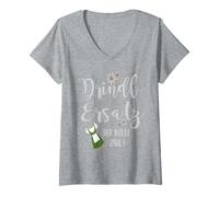 Womens Funny tee Dirndl Replacement of The Will Counts for Women V-Neck T-Shirt