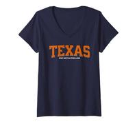 Womens Funny Texas - Why Settle for Less. Texas Fan Souvenir V-Neck T-Shirt