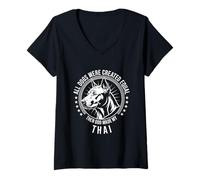 Women's Funny Thai Ridgeback Dog V-Neck T-Shirt