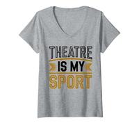 Womens Funny Theater Actor Actress V-Neck T-Shirt