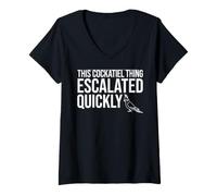 Women's Funny This Cockatiel Thing V-Neck T-Shirt