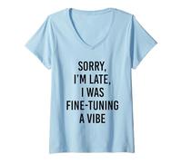 Women's Funny Vibe Coding AI Agent Developer Prompt Engineer Coder V-Neck T-Shirt
