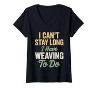 Womens Funny Weaving Weaver Textiles Men Women Kids V-Neck T-Shirt