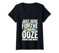 Women's Funny Wound Care Nurse V-Neck T-Shirt