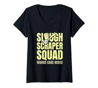 Women's Funny Wound Care Nurse V-Neck T-Shirt