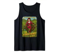 Women's Funny Yorkshire Shirt Yorkshire Lass Comic Superhero Tank Top