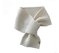 Women's Fur Collar Scarves for Winter,knitted small scarf for women, Autumn Winterwarm Knitted Crochet Scarf Wrap,muslin scarf fashion women's winter scarf (White)